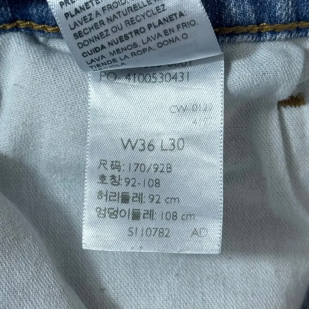 Signature by Levi Strauss Men's W36 L30 Blue Denim Jeans Bootcut Workwear Casual